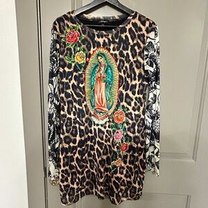 Ed Hardy mesh dress